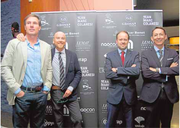 Ignacio Benthem, Justo Rodríguez, Rudolf Langen y Cristóbal Moreno